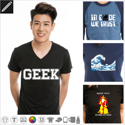 Gestalte dein Geek T-Shirt online