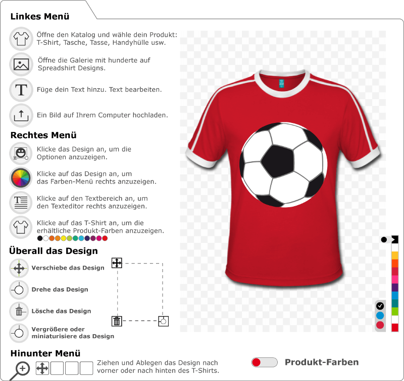 Gestalten Sie ein Fußball-T-Shirt mit diesem einfachen dreifarbigen Ball, der in kräftigen weißen und schwarzen und grauen Linien ohne Konturen gestal