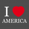 I love America T-Shirt. Selbst gestalte ein Usa T-Shirt. Vereinigte Staaten Design.
