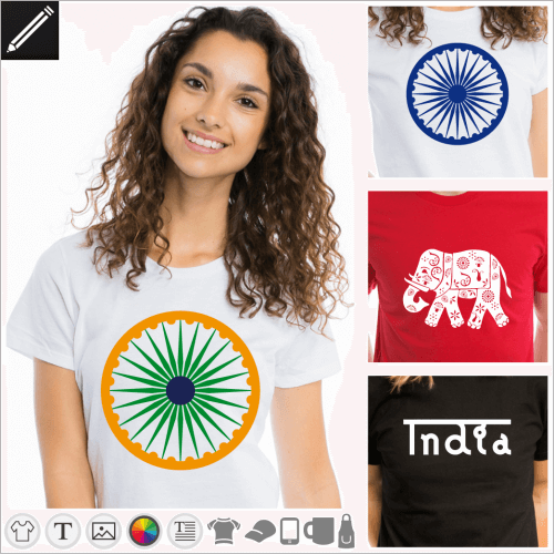 Gestalte dein Indien T-Shirt online