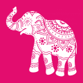Indischer Elefant T-Shirt. Selbst gestalte ein Kunstvoller Elefant T-Shirt. Elefanten Design.