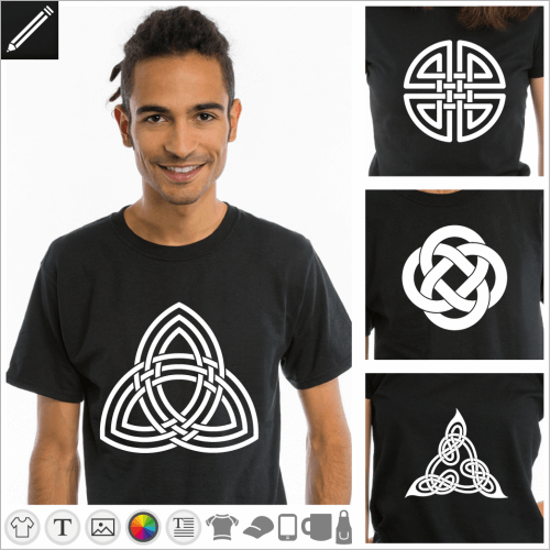 Keltische Triskele Designs für T-Shirt Druck