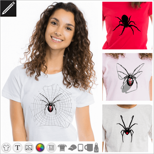 Selbst gestalte dein Spinnen T-Shirt online