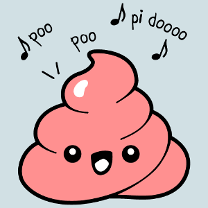 T-Shirt Humor und Zitate, Emoji Poop singende Poo Poo Pidoo. Personalisiere einen T-Shirt Witz.