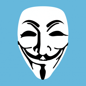Anonymous und Maske Design für T-Shirt Druck