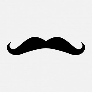 Moustache und Schnurrbart Design für T-Shirt Druck
