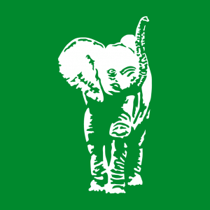 Elefanten und Elefant Design für T-Shirt Druck