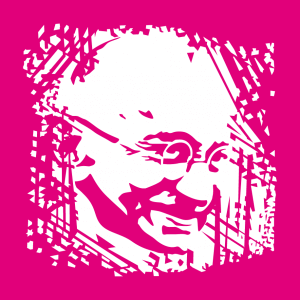 Gandhi Design für T-Shirt Druck