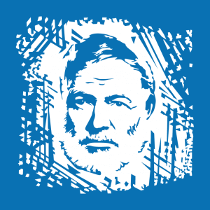 Hemingway und Schriftsteller Design für T-Shirt Druck