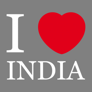 I love India T-Shirt zu gestalten. I Love Designs für T-Shirt Druck.