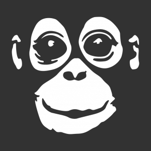 Affen Design für T-Shirt Druck