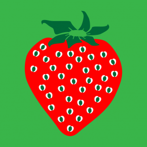 Erdbeere und Frucht Design für T-Shirt Druck