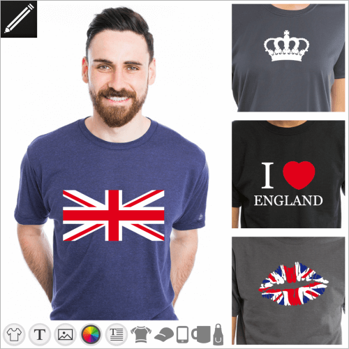 Selbst gestalte dein Vereinigtes Königreich T-Shirt
