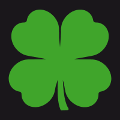 Irisches vierblättriges Kleeblatt T-Shirt, klassischer Kleeblatt für den St. Patrick's Day, um sich persönlich zu gestalten.