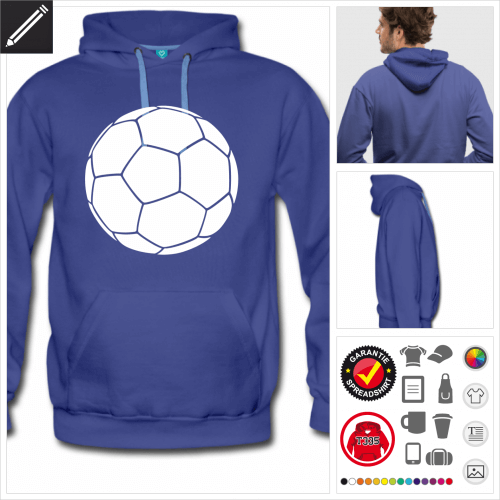 Fußball Sweatshirt online Druckerei, höhe Qualität