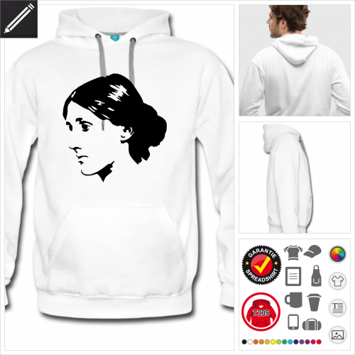 Virginia Woolf sweatshirt online gestalten