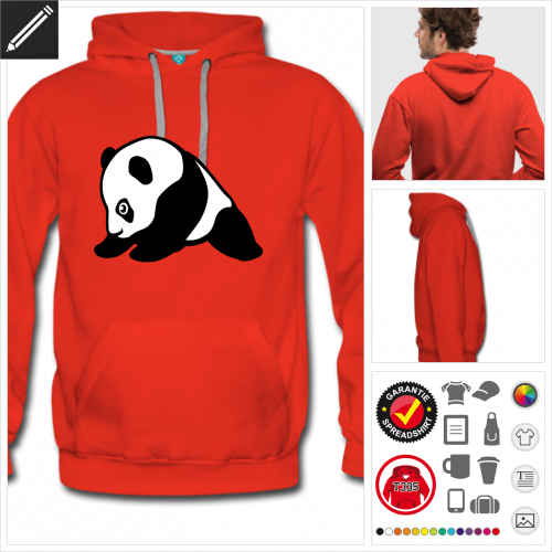 Süßer Panda sweatshirt selbst gestalten