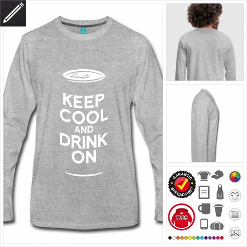 Keep calm T-Shirt selbst gestalten. Online Druckerei