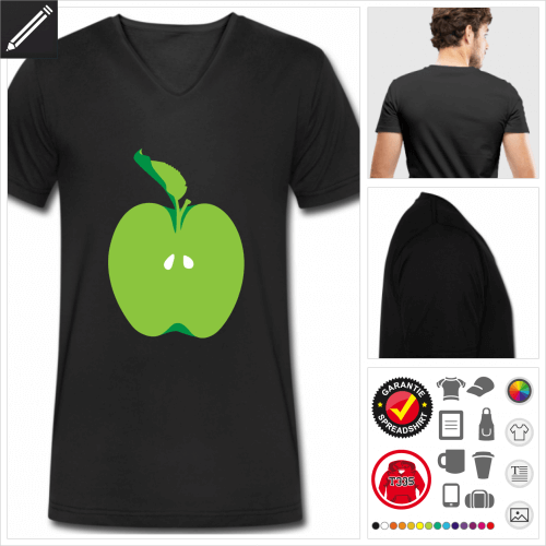 Apfel T-Shirt selbst gestalten