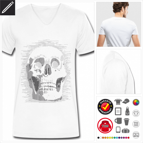Totenkopf T-Shirt online gestalten