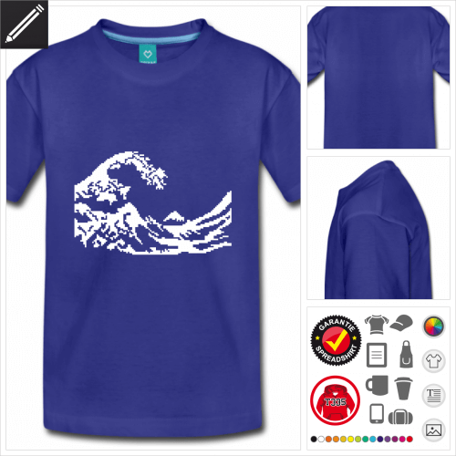 Teenager Hokusai T-Shirt online gestalten