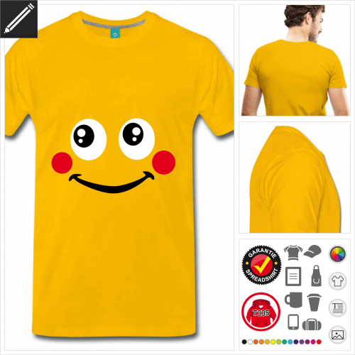 Lustiges Smiley T-Shirt selbst gestalten