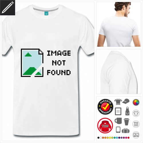 Männer Image not found T-Shirt online zu gestalten