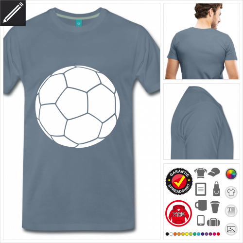 basic Fußball Weltmeisterschaft T-Shirt selbst gestalten. Online Druckerei