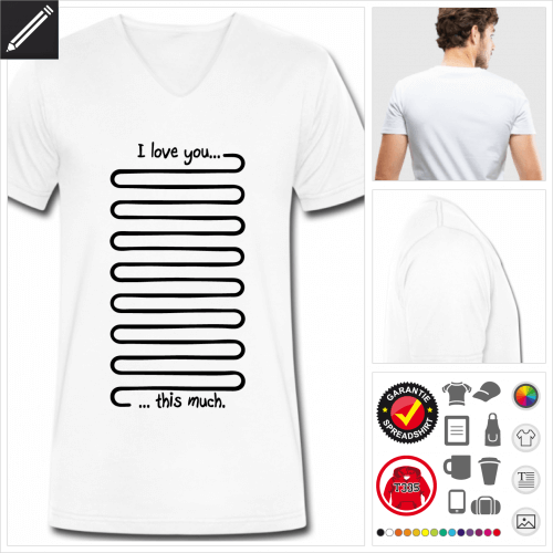 Love T-Shirt online zu gestalten