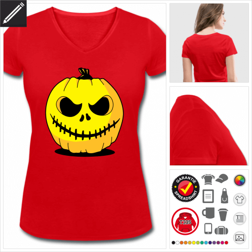 rotes Halloween T-Shirt selbst gestalten