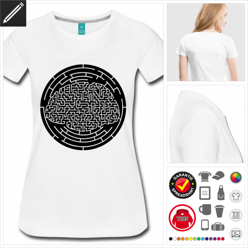 Labyrinth Kurzarmshirt online zu gestalten
