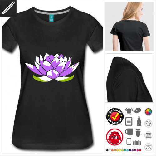 basic Lotusblume T-Shirt online gestalten