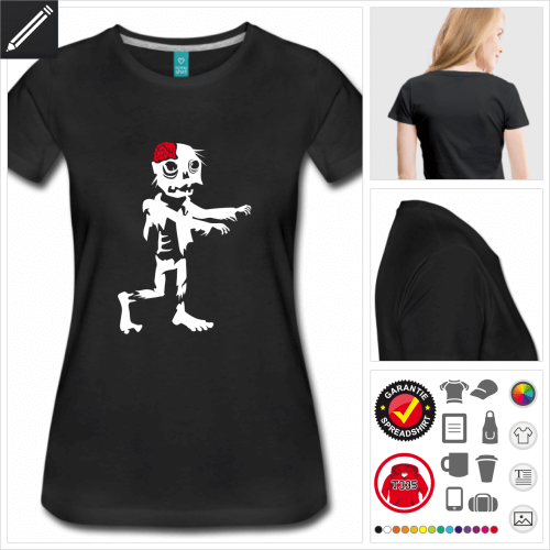 Frauen Zombies T-Shirt online gestalten