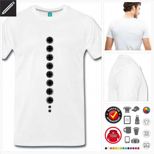 Männer Gamer T-Shirt online Druckerei, höhe Qualität