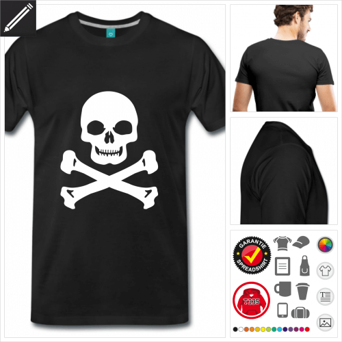 Piratenflagge T-Shirt personalisieren