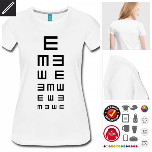 Frauen Geek T-Shirt selbst gestalten. Online Druckerei