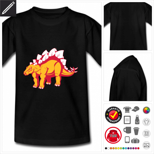 Kinder Stegosaurus T-Shirt online zu gestalten
