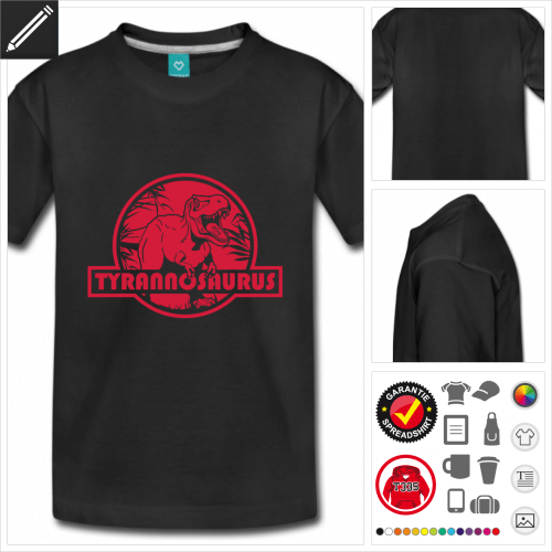 basic T-Rex T-Shirt selbst gestalten. Online Druckerei