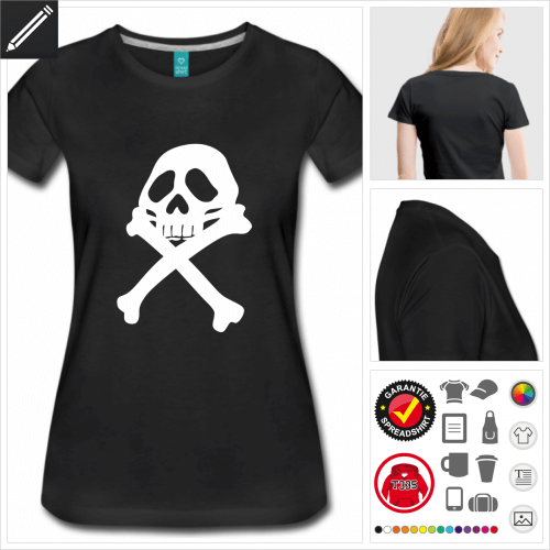 basic Pirat T-Shirt selbst gestalten. Online Druckerei