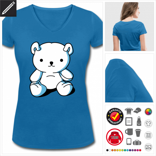 Teddybär Kawaii T-Shirt zu gestalten