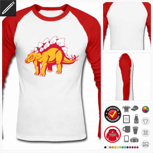 Stegosaurus T-Shirt selbst gestalten. Druck ab 1 Stuck