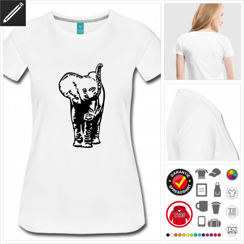 basic Baby-Elefant T-Shirt online Druckerei, höhe Qualität
