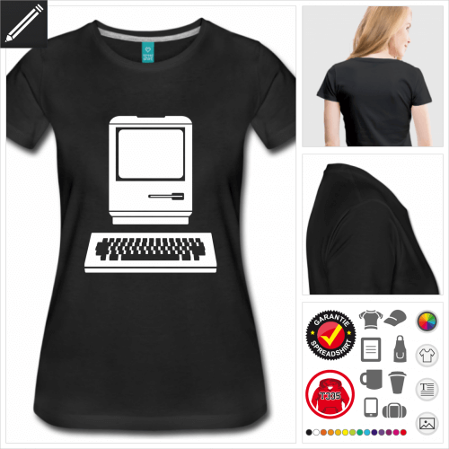 basic Retrogaming T-Shirt selbst gestalten. Online Druckerei