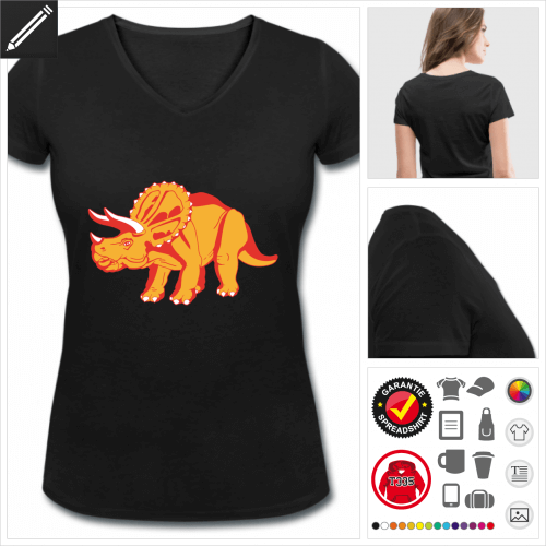 basic Dinosaurier T-Shirt online Druckerei, höhe Qualität