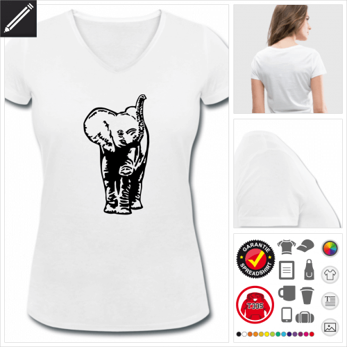 Frauen Wildtiere T-Shirt online gestalten