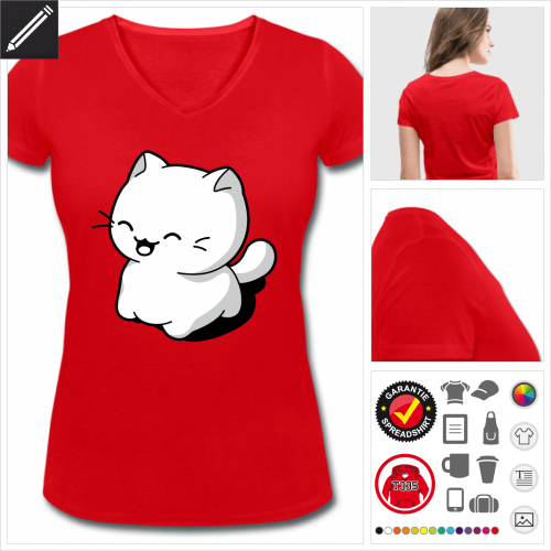 Katze lachend T-Shirt personalisieren
