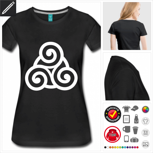 Frauen Keltisches Symbol T-Shirt online zu gestalten