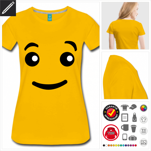 Smiley T-Shirt online zu gestalten