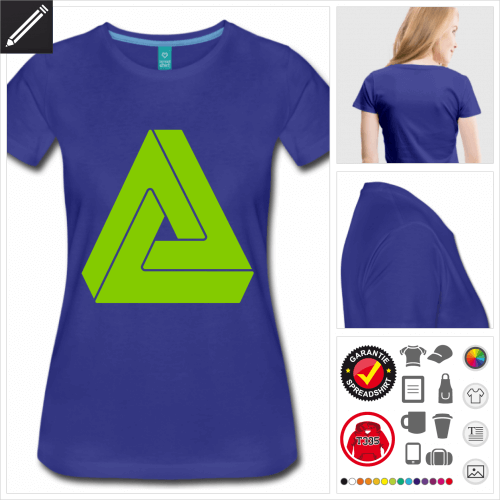 Frauen Penrose T-Shirt online zu gestalten
