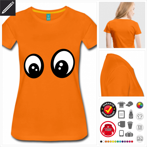 oranges Emoji T-Shirt zu gestalten